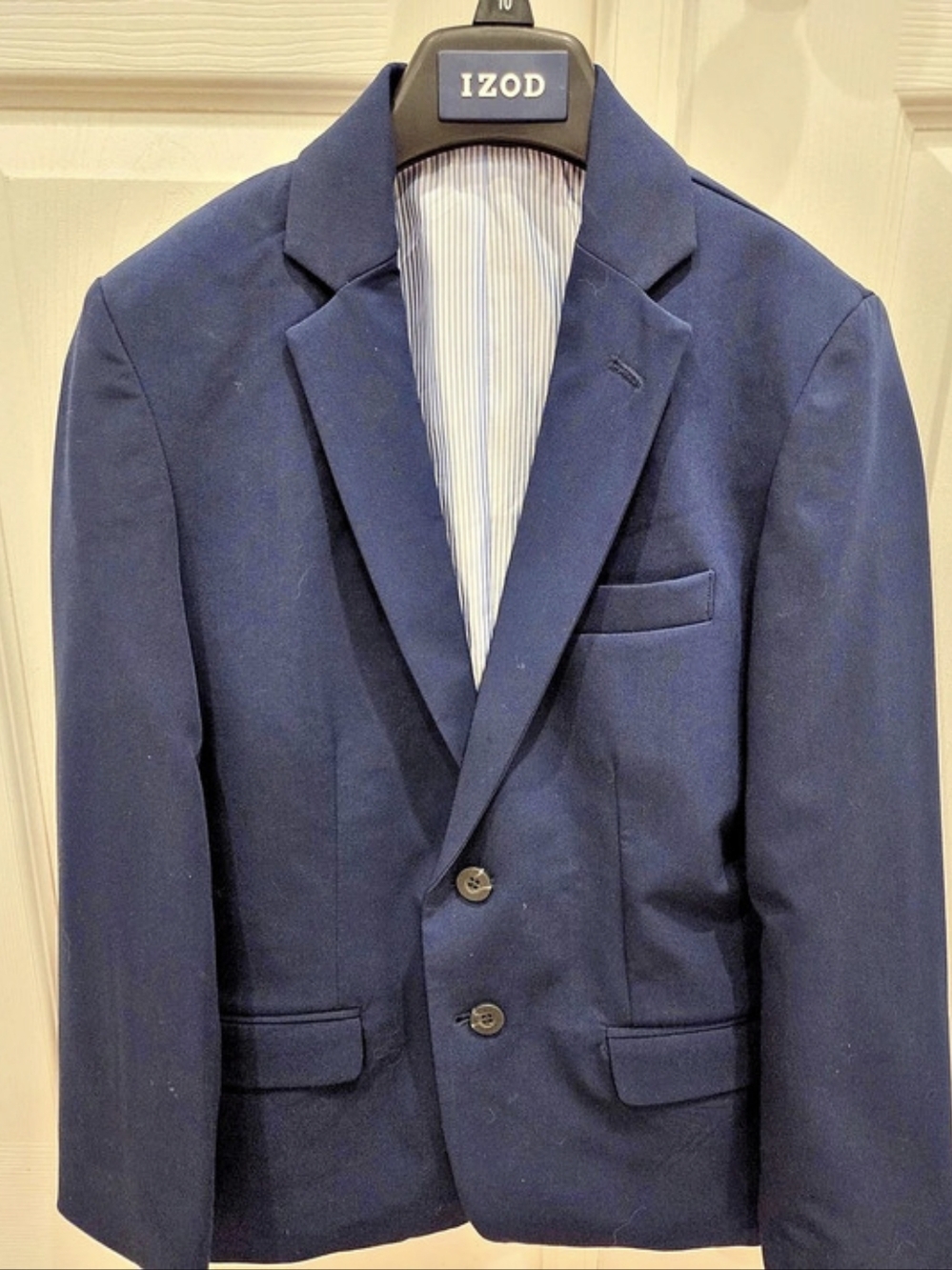 IZOD Flat Front Stretch Pant NWT Size 10 And Boy's Blue Suit Blazer Size 10